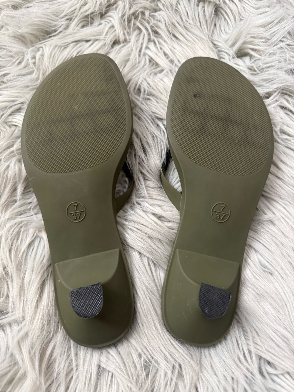 JEFFREY CAMPBELL Lollipop Kitten Heel Sandal in Khaki Matte Size 7 - Picture 9 of 10